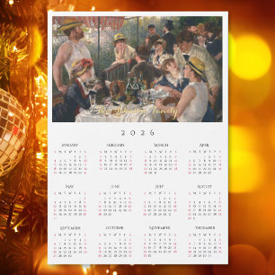 Almuerzo de la fiesta de navegación Calendario Ren