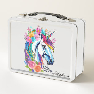 Almuerzo de nombre personalizado, floral de diseño