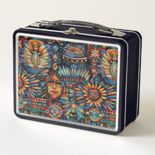 Almuerzo ecológico negro "Tapiz precolombino"