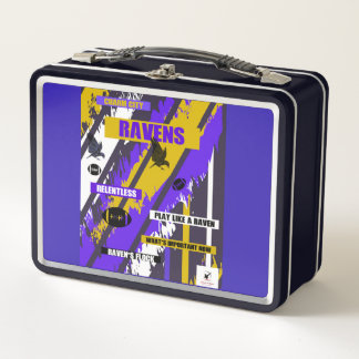 Almuerzo metalizado de diseño de Raven