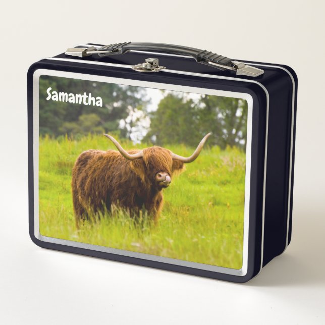 Almuerzo Metalizado de vaca Highland (Anverso)