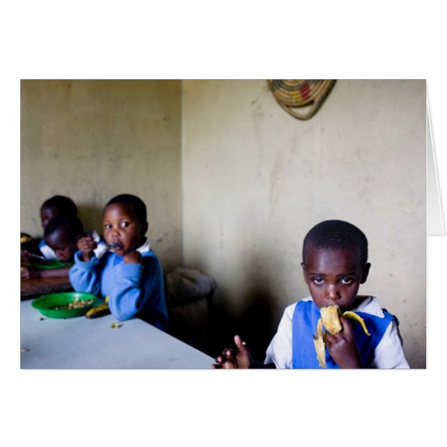 Almuerzo, orfanato de Saidia (Anverso (Horizontal))