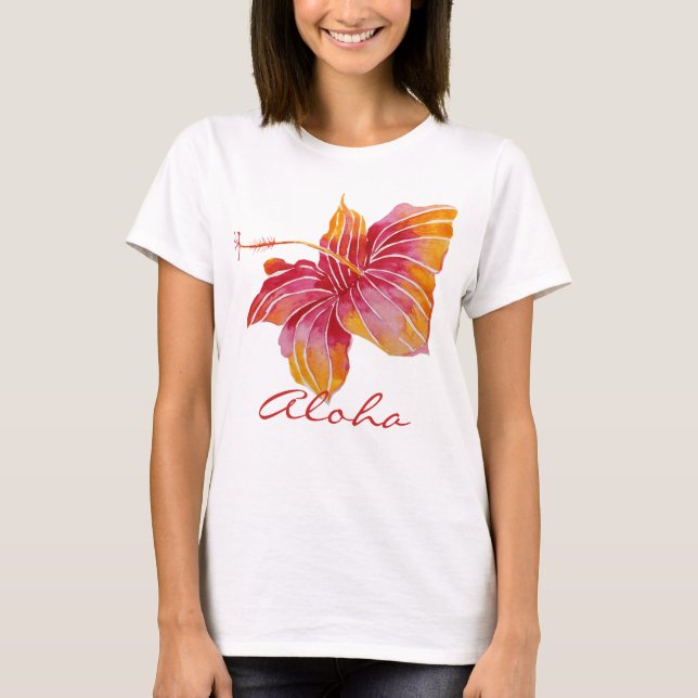 Aloha | Camiseta Hawaii Hibiscus (Anverso)