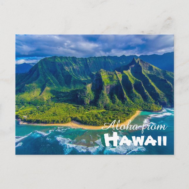 Aloha de la postal de Hawaii (Anverso)