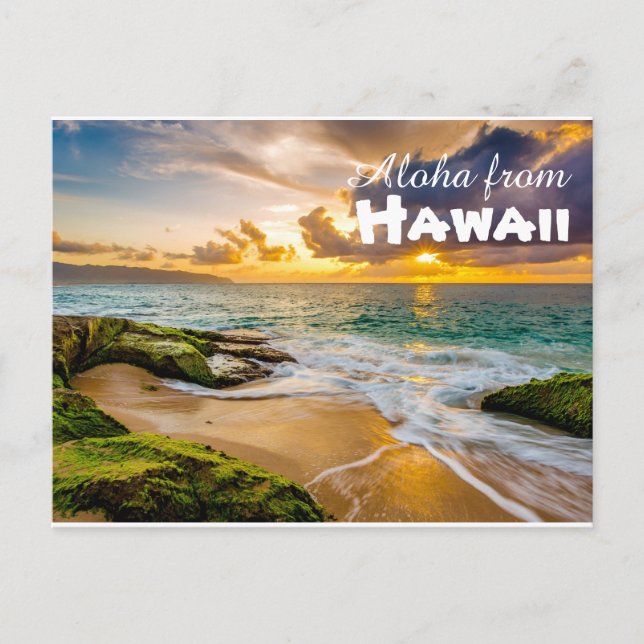 Aloha de la postal de Hawaii (Anverso)