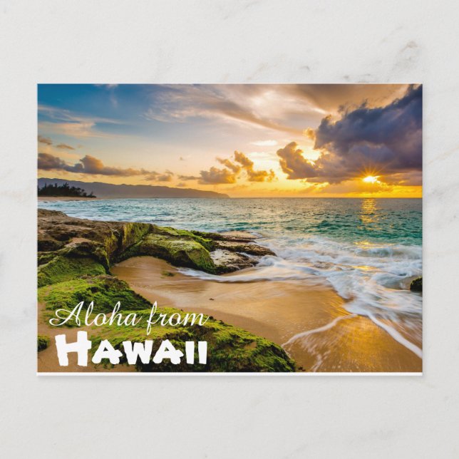 Aloha de la postal de Hawaii (Anverso)