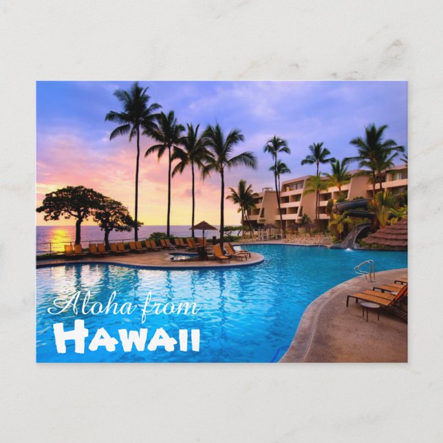 Aloha de la postal de Hawaii (Anverso)