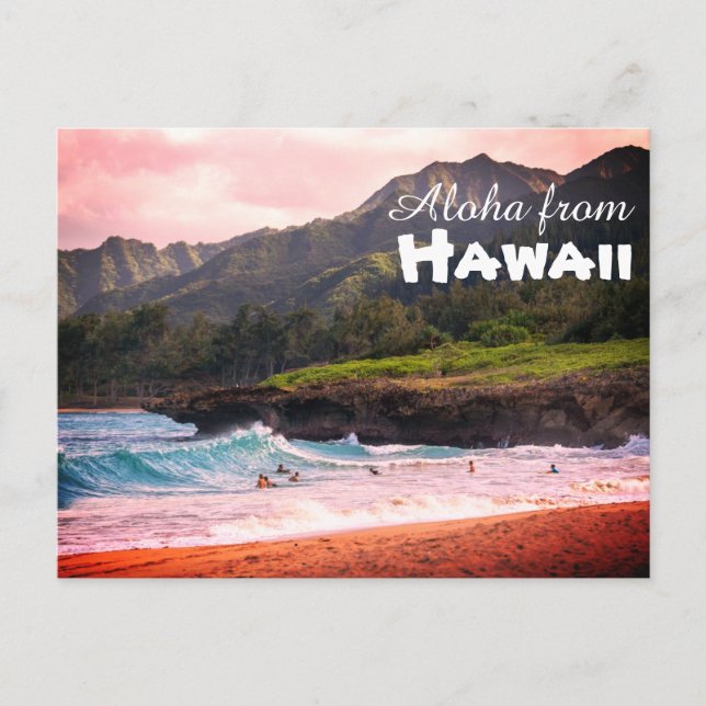 Aloha de la postal de Hawaii (Anverso)