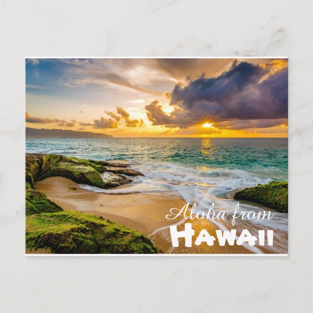 Aloha de la postal de Hawaii (Anverso)