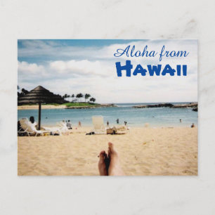 Aloha de la postal de Hawaii