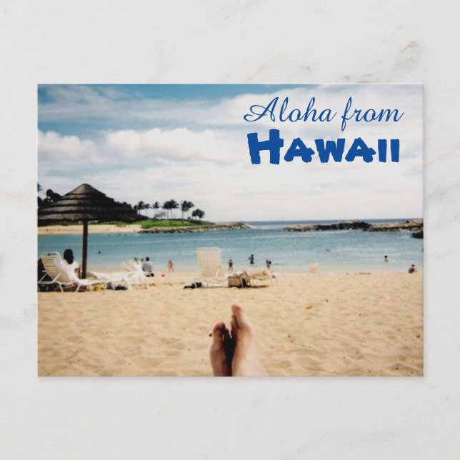 Aloha de la postal de Hawaii (Anverso)