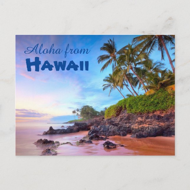 Aloha de la postal de Hawaii (Anverso)