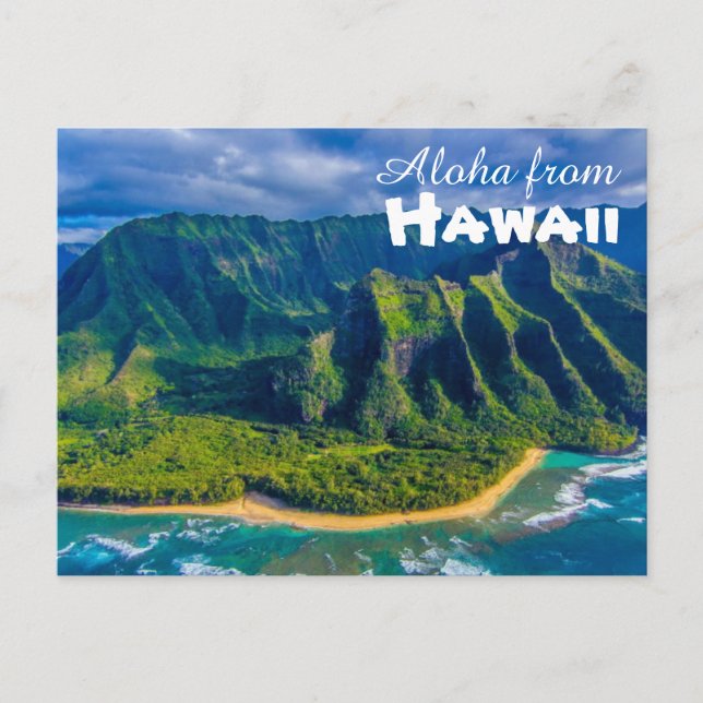 Aloha de la postal de Hawaii (Anverso)