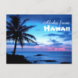 Aloha de la postal de Hawaii