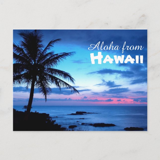 Aloha de la postal de Hawaii (Anverso)
