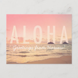 Aloha de la postal de Hawaii