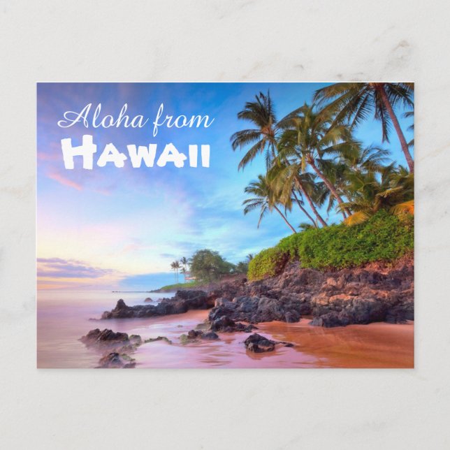 Aloha de la postal de Hawaii (Anverso)