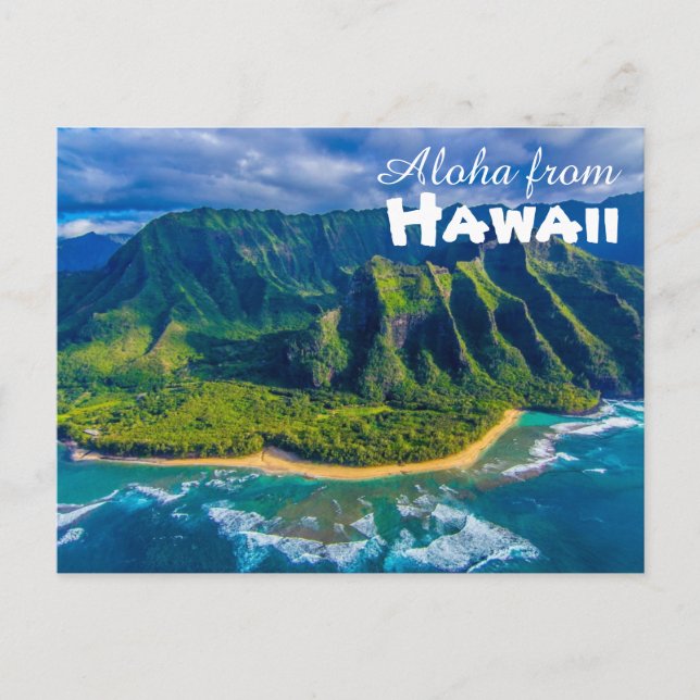 Aloha de la postal de Hawaii (Anverso)