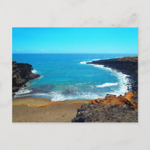 Aloha de la postal Green Sands Beach Hawaii
