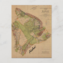 Aloha de postal de Hawai vintage