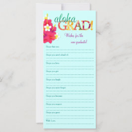 Aloha Grad Hawaiian Luau - Desea una nota de memor