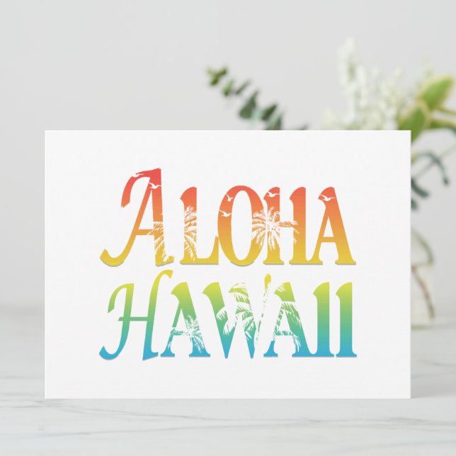 Aloha Hawaii (Anverso de pie)