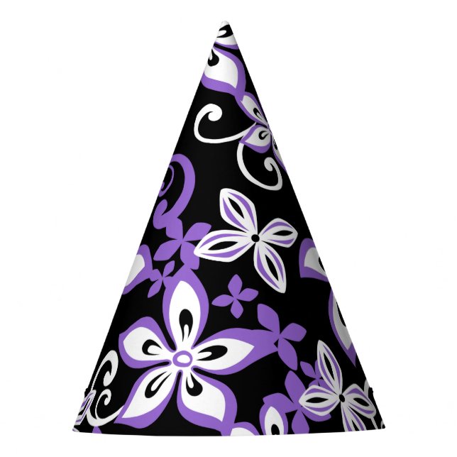 ALOHA HAWAII (NEGRO/PURPLE) FIESTA GORRA (Anverso)