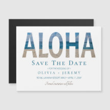 Aloha Hawaiian Beach Wedding Salva La Fecha