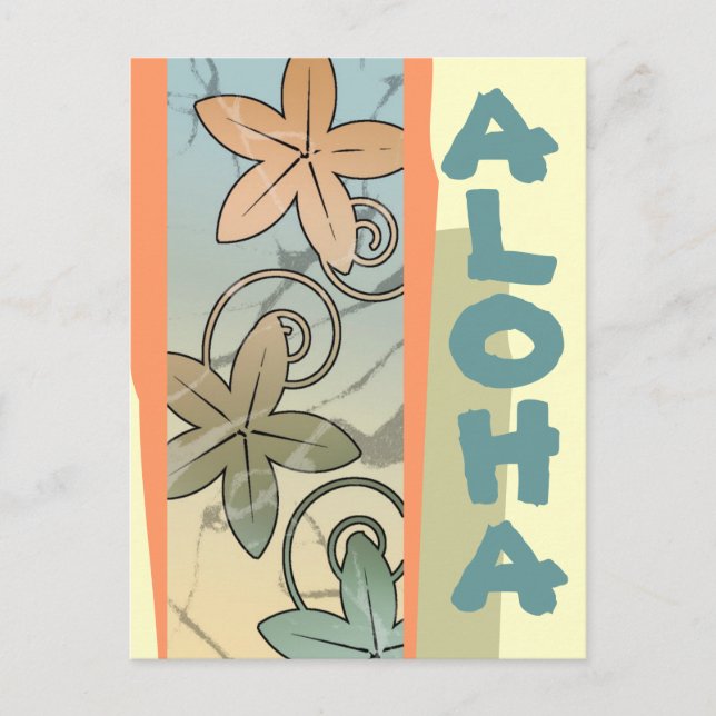 Aloha Hawaiian Luau Baby Invitación (Anverso)