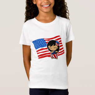 Aloha Honeys camisetas de la bandera estadounidens