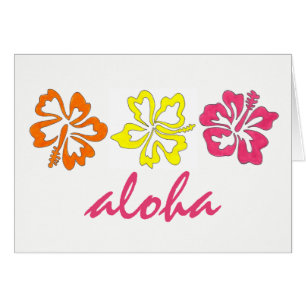 ALOHA Isla Tropical Hawaiana Flores Hibiscus