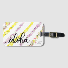 Aloha Lei Hawaii Inspiró Etiqueta De Equipaje