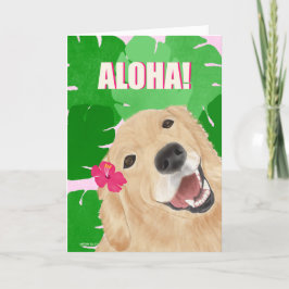 Aloha Palm deja tarjeta de perro recuperadora de o