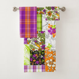 Aloha Patchwork Impresiones Tropicales Hawaianas -