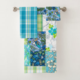 Aloha Patchwork Impresiones Tropicales Hawaianas -
