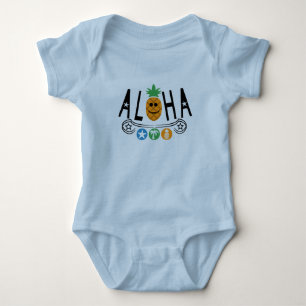 Aloha Pineapple Design - Baby Jersey Bodysuit
