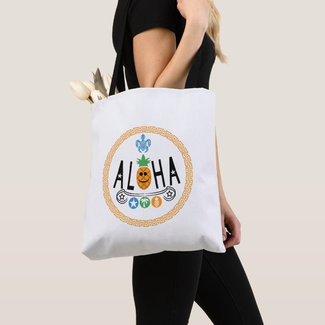 Aloha Pineapple Design - Bolsa de Tote todo-sobre- (Detalle)