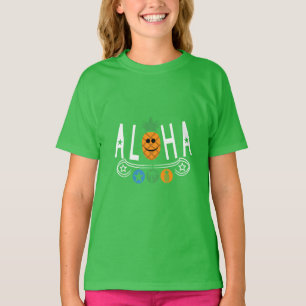 Aloha Pineapple Design - Camiseta Básica para Chic