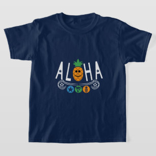 Aloha Pineapple Design - Camiseta básica para niño