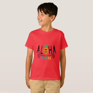 Aloha Pineapple Design - Camiseta básica para niño