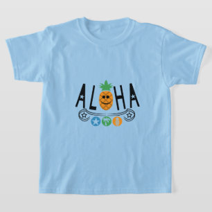 Aloha Pineapple Design - Camiseta básica para niño
