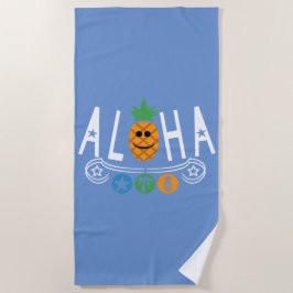 Aloha Pineapple Design - Toalla de playa