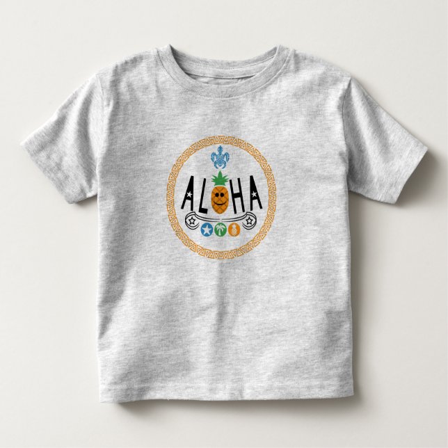 Aloha Pineapple Design - Toddler Fine Jersey T-Shi (Anverso)