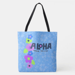 Aloha significa Hola Bolsa de Playa de Hibiscus en