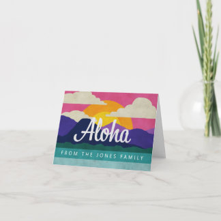 Aloha - Tarjeta de Nota del Personalizado