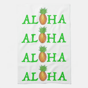 AlOHA Tropical Island Hawaiian Pineapple Toalla