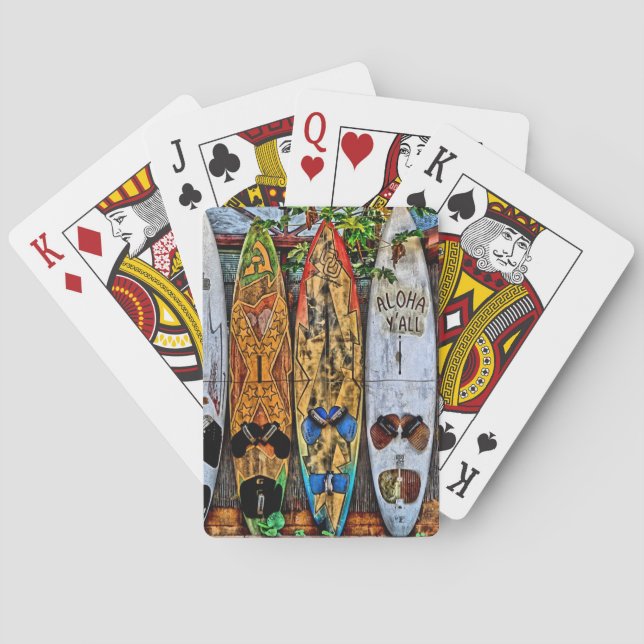 Aloha Y'All Jugando Cartas (Reverso)