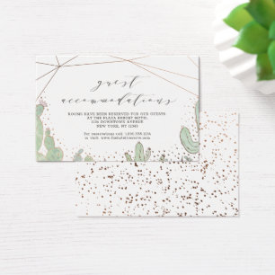 Alojamiento Cactus & Succultives Insertar Tarjeta