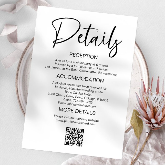Alojamiento de detalles de la invitación de boda e (Subido por el creador)