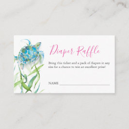 Alojamiento de invitación para pañales rosados de